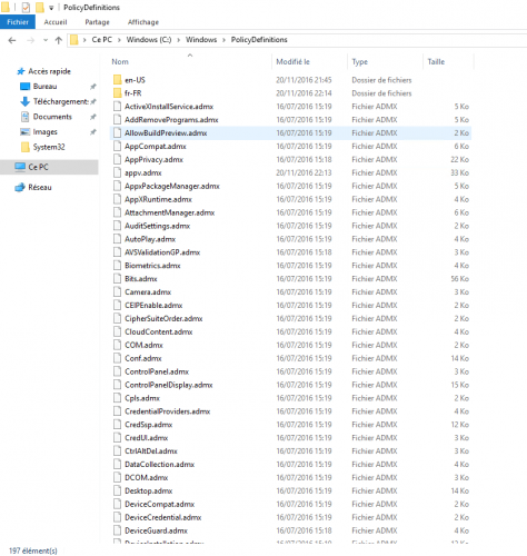 Dossier PolicyDefinitiion