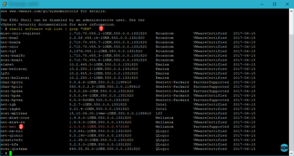 esxcli vmware