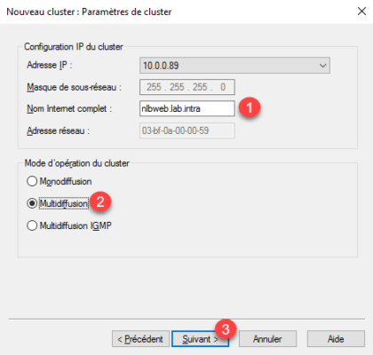 Cluster Configuration