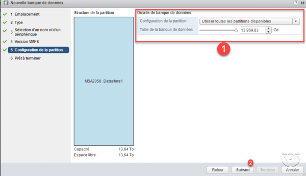 Partition du stockage