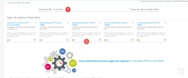 Capteur HP Proliant