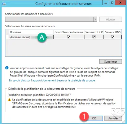 Choix des rôles à remonter dans IPAM