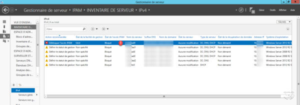 Serveur bloqué