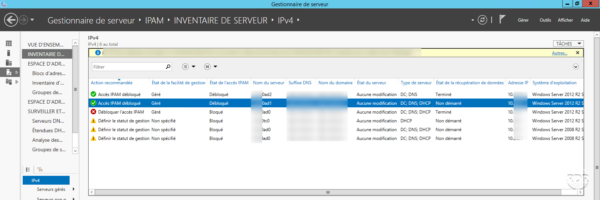 Serveurs débloqués