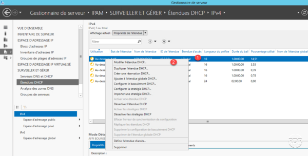 Modifier etendue