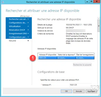 Recherche d'IP