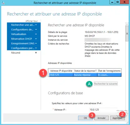 Ajout de l'adresse dans la base
