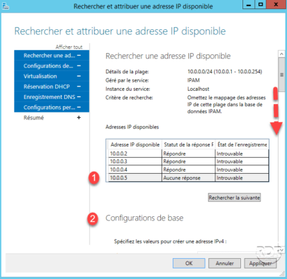 Gestion hors DHCP