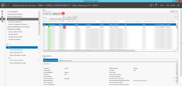 Gestion hors DHCP