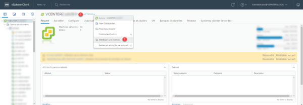 Gestion de vCenter