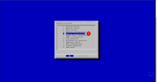Menu de configuration