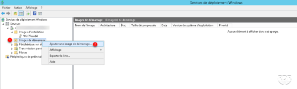 WDS ajouter une image de demarrage