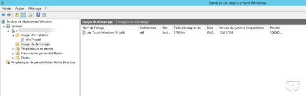 Image de démarrage WDS