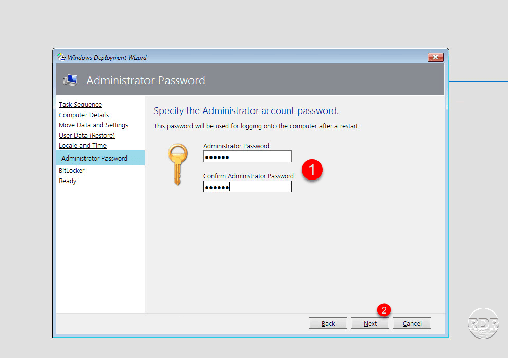 Mot de passe administrateur local