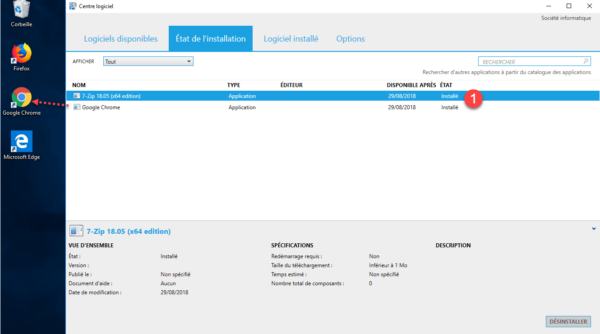 sccm deploiement application