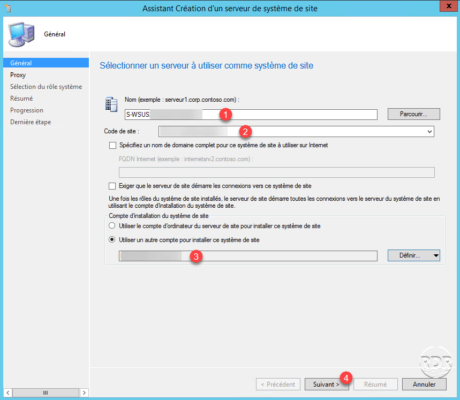 Info serveur WSUS