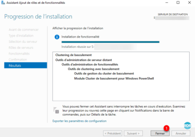 Installation terminée