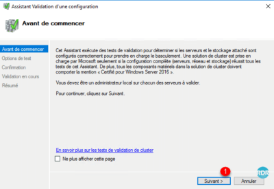 Assistant des tests