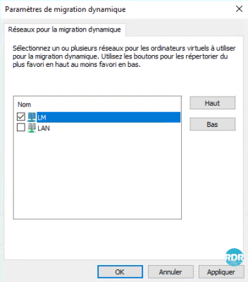 Configuration live migration