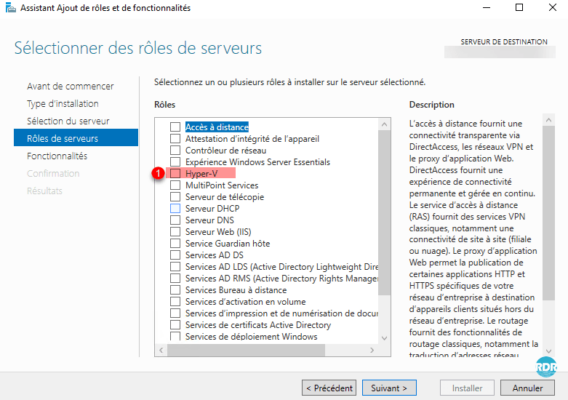 Cocher Hyper-V