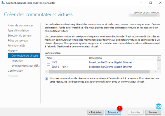 Assistant commutateur virtuel