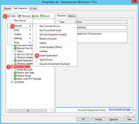 Application sequence