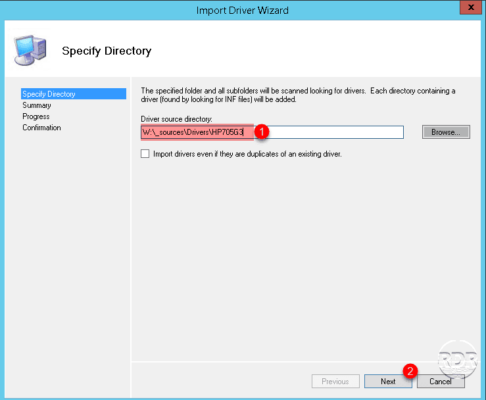 Dossier source contenant les drivers