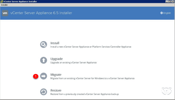 vcenter migration