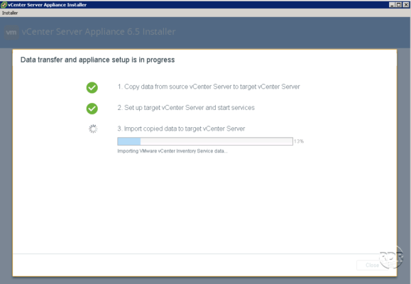 Migration en cours...