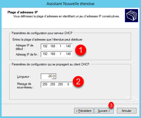 Direcciones para distribuir