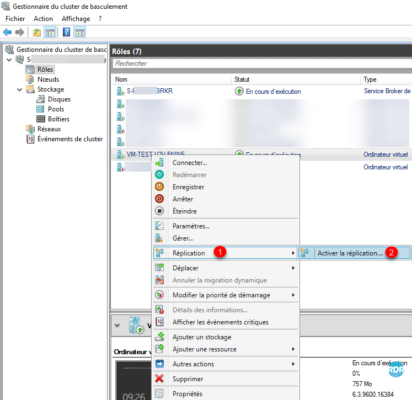 Activer sur un cluster