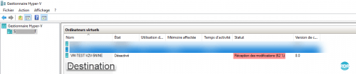 Console de destination