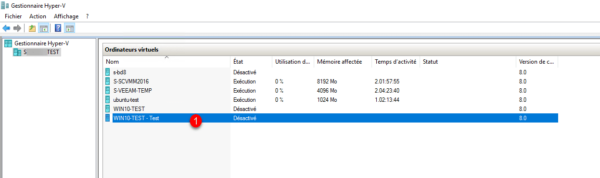 Ordinateur virtuel de test