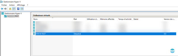 Suppression ordinateur de test