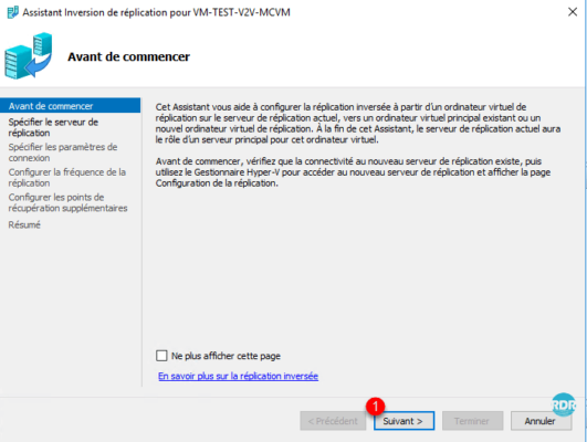 Assistant réplication
