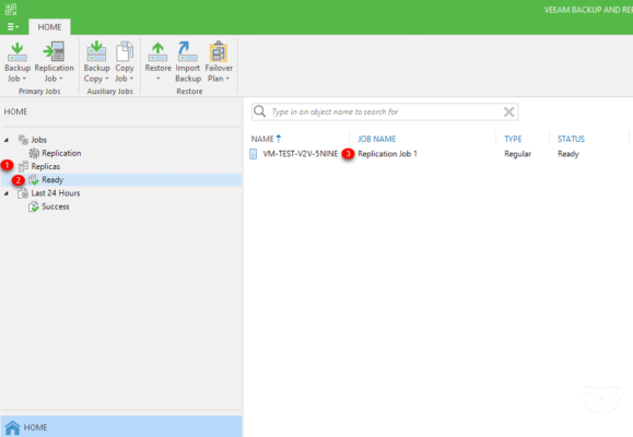 Veeam accès au réplica