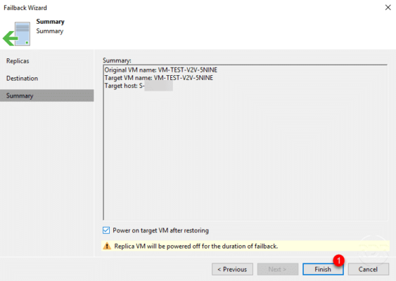 Assistant retour en production