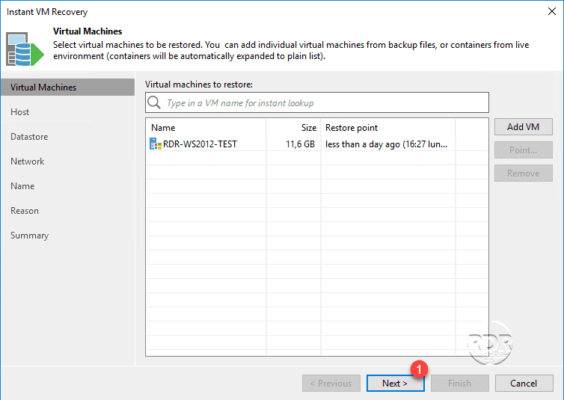 Assistant Instant Recovery