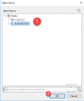 Sélectionner le serveur