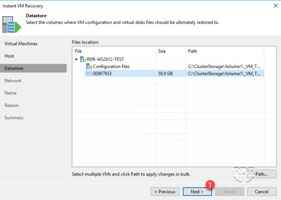 Directory fils VM