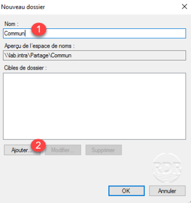 Ajout des serveurs