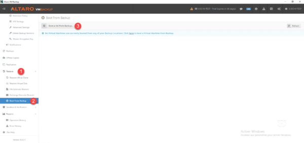 Altaro backup - boot from backup