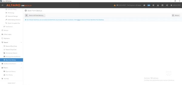 Altaro backup - boot from backup