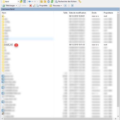 Renommer le dossier install