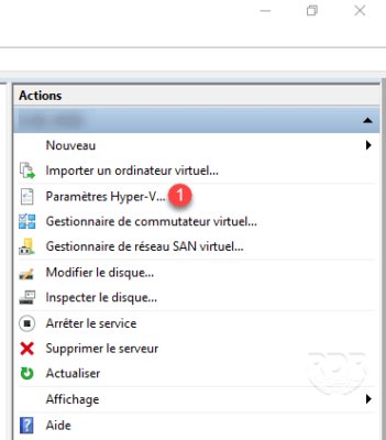 Parametres hyper-v
