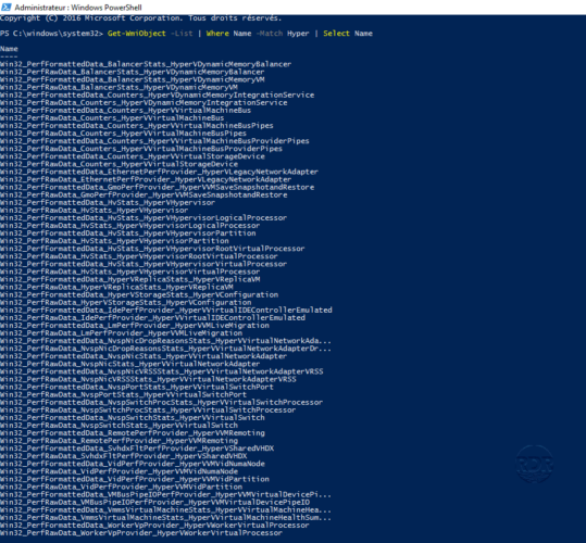 Objet Wmi Hyper-v