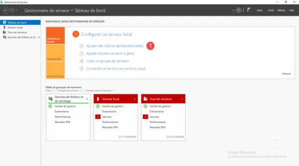 Gestionnaire de serveur