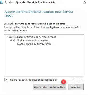 Ajout des fonctionnalités DNS