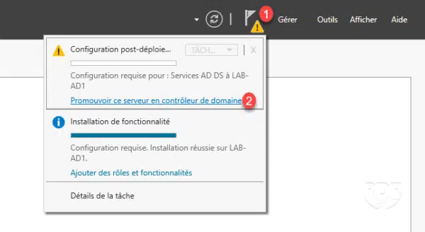 Lancer l'assistant (ancien DCPROMO)
