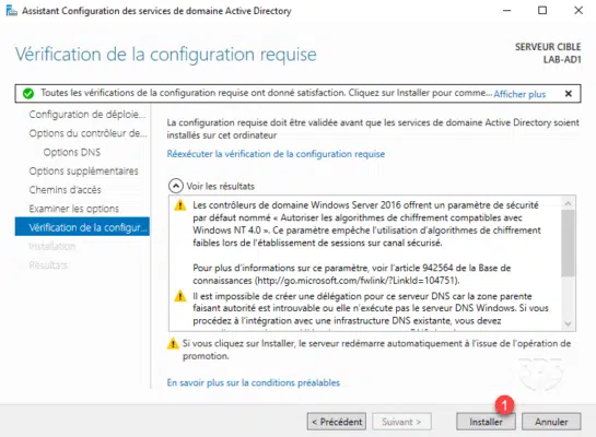 Validation des tests